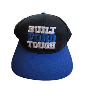 BUILT FORD TOUGH Men's Black & Blue Adjustable Baseball Cap Size OS